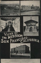 Views of the Mission Postcard