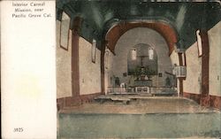 Interior, Carmel Mission Postcard