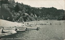 Boat Landing Rio Nido, CA Postcard Postcard Postcard