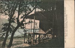 A View of Fitch Mountain Tavern and the Russian River Postcard