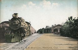 Santa Fe R.R. Station Merced, CA Postcard Postcard Postcard