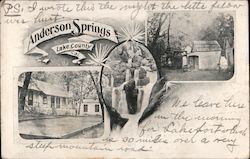 Anderson Springs, Lake County, Cal. California Postcard Postcard Postcard