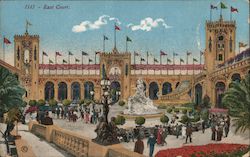 East Court - Panama-Pacific International Exposition 1915 Postcard