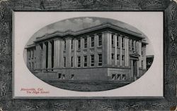 Marysville, Cal., The High School Postcard