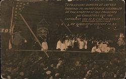 Tetrazzini Singing at Lotta's Fountain Postcard