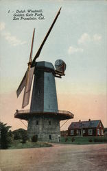 Dutch Windmill, Golden Gate Park Postcard