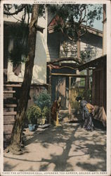 The Afternoon Call, Japanese Tea Garden Postcard