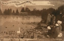 With Affectionate Rememberances. Golden Gate Park Postcard