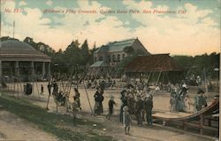 Children's Play Grounds, Golden State Park Postcard
