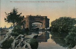 Observatory on Summit of Strawberry Hill, Golden Gate Park Postcard