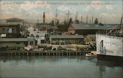 Waterfront, U.S. Army Transport Landing Postcard