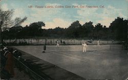 Tennis Courts, Golden Gate Park Postcard