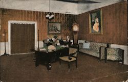Reception Room, Hotel Victoria, Bush & Stockton Street Postcard