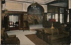 Reception Room, Hotel Stewart - Geary near Powell Street Postcard