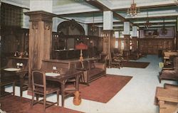 Corner of Lobby, Hotel Stewart, Geary Street, near Powell Street Postcard