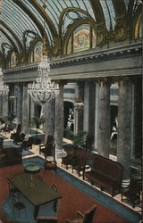 Interior,  Garden Court Palace Hotel Postcard