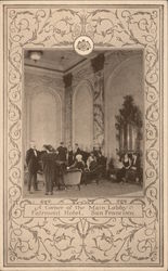 A Corner of the Main Lobby, Fairmont Hotel Postcard