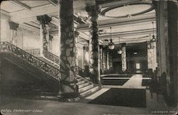 Hotel Fairmount Lobby Postcard