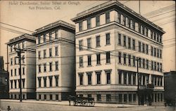 Hotel Dorchester, Sutter Street at Gough Postcard