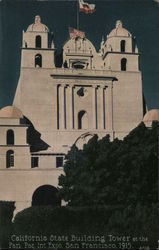 California State Building Tower at the Pan Pac Int Expo., San Francisco 1915 Postcard