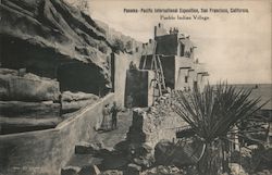 Pueblo Indian Village - Panama-Pacific International Exposition 1915 Postcard