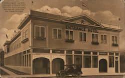 Entrance Motel Postcard