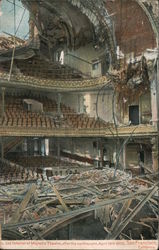 Interior of Majestic Theatre, After the Earthquake Postcard