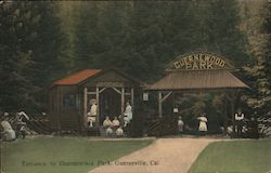 Entrance to Guernewood Park Postcard