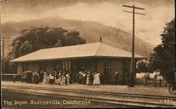 The Depot Guerneville, CA Postcard Postcard Postcard