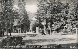 View Near Entrance Rio Nido, CA Postcard Postcard Postcard