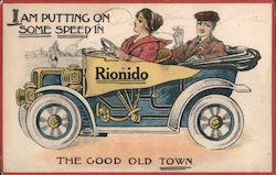 I am putting on Some Speed in Rionido, the Good Old Town Rio Nido, CA Postcard Postcard Postcard