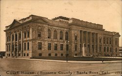 Court House, (Sonoma County) Postcard