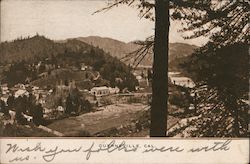 Aerial View Guerneville, CA Postcard Postcard Postcard
