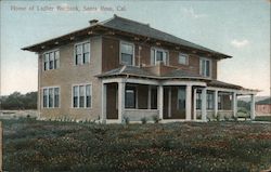 Home of Luther Burbank Postcard