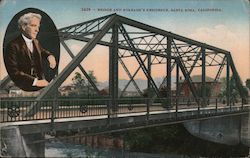 Bridge and Burbank's Residence Postcard