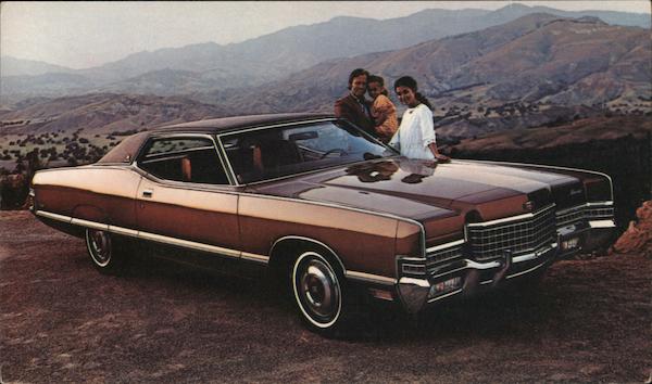 ^ 1972 Mercury MARQUIS BROUGHAM 2-Door Hardtop Dealer Promo Postcard UNUSED VG 