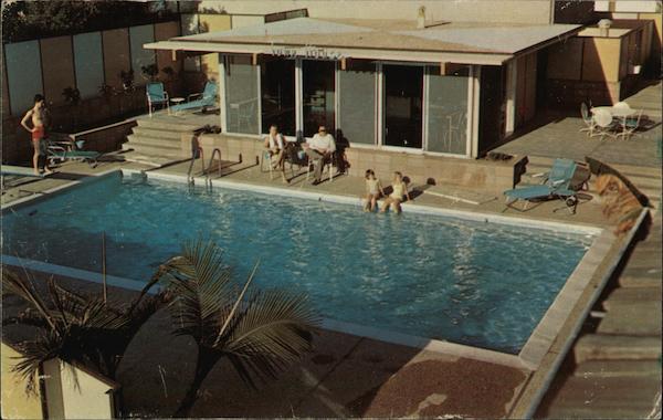 Motel Town House pool Santa Barbara California