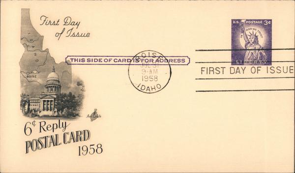 Boise Idaho state and capitol building. July 31 1958