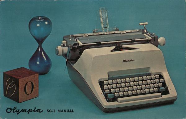 Olympia SG-3 Manual Typewriter Advertising