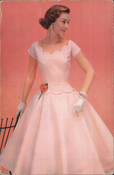 Dress, Style No. 353 - Scalloped Rose, Fleetwood Ltd. New York