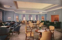 Swedish American Line M.S. Kungsholm drawing room Postcard