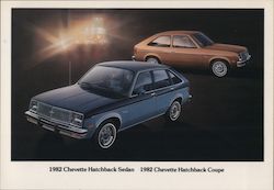 1982 Chevette Hatchback Sedan and Coupe Cars Postcard Postcard Postcard