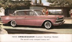 1960 Ambassador custom hardtop sedan Postcard