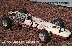 Auto World Models. World's most perfect model car kit. 1/12 identical scale Honda Ginther #27 Postcard