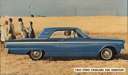 1963 Ford Fairlane 500 Hardtop V-8 Postcard