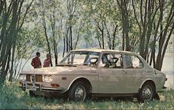 Saab 99 - The Well-Built Swede Postcard