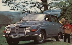 Saab 95 - The Well Built Swede Postcard