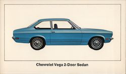 Chevrolet Vega 2-Door Sedan Cars Postcard Postcard Postcard