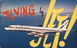 United DC-8 Jet Mainliner Aircraft Postcard Postcard Postcard