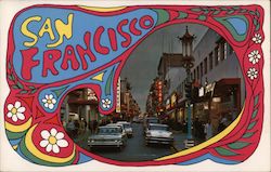 Groovy View of Chinatown San Francisco, CA Postcard Postcard Postcard